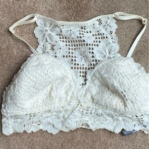 Aerie Lace Bralette with Floral Design